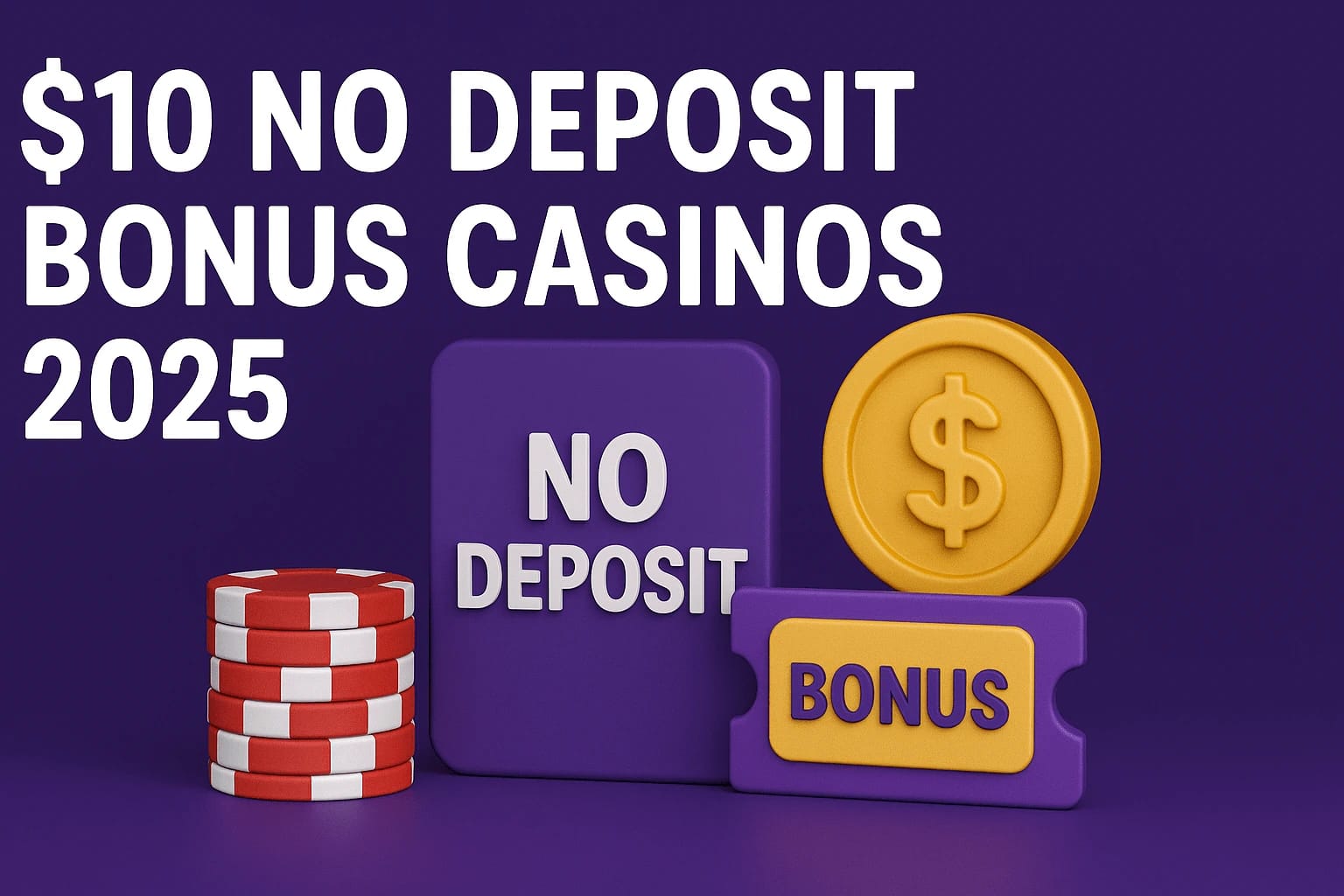 $10 No Deposit Bonus Casinos 2025