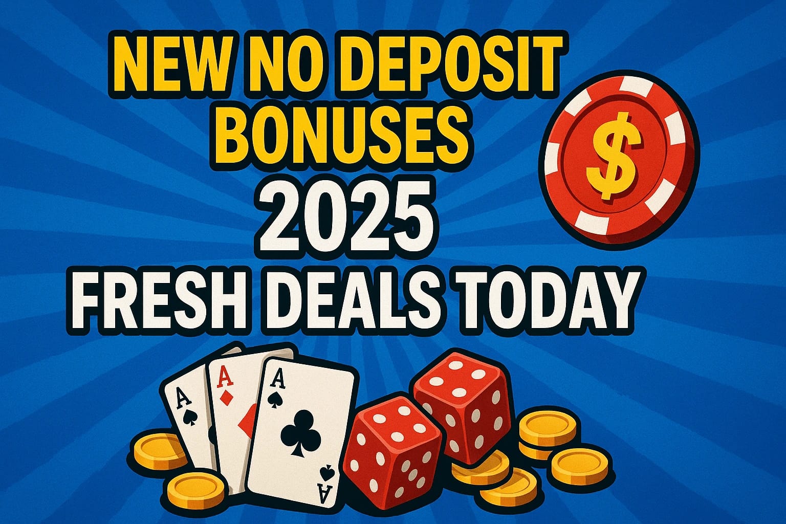 New No Deposit Bonuses 2025: Fresh Deals Today